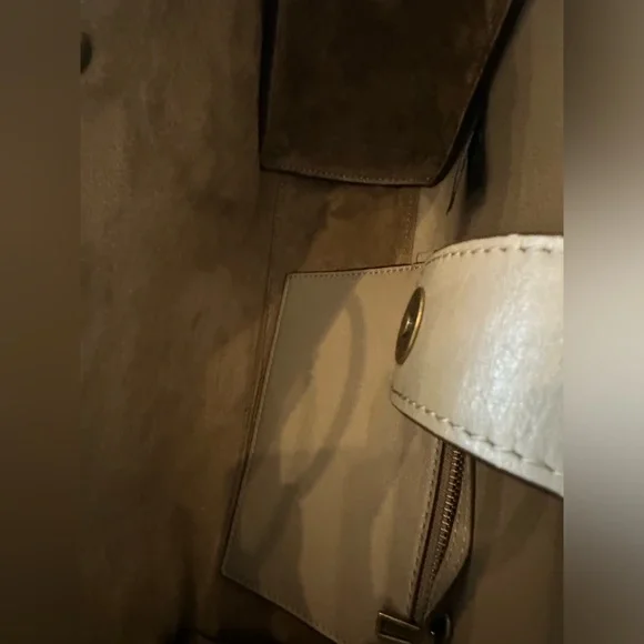 Rebecca Minkoff Gray taupe leather ring, satchel shoulder Crossbody bag - Picture 4 of 14